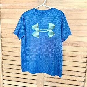 Under Armour Blue and Yellow Short Sleeve Tee